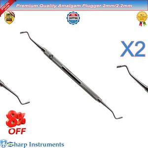 Dental Plugger 2mm Amalgam Plugger Dental Double Ended Stainless Steel Pluggers - Picture 1 of 1