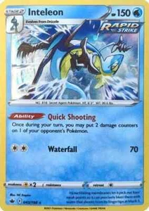 Inteleon - 043/198 - Cosmos Holo Rare Promo Chilling Reign Pokémon Card - NM/M! - Picture 1 of 1