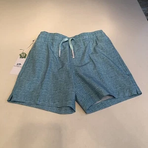 Southern Tide Boy’s Painted Check Swim Trunks Blue M - Picture 1 of 2
