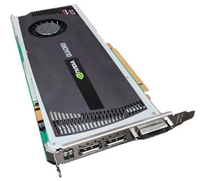 HP NVIDIA Quadro 4000 | 608533-002 | 2GB GPU Video Card w/1x DVI 2x DP 616076001 - Picture 1 of 4