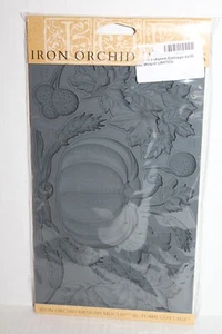 Iron Orchid Designs IOD Autumn Cottage Pumpkin Mould Air-Dry Clay Mold NEW - Picture 1 of 3
