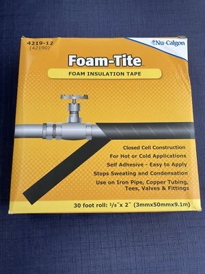 NU CALGON Nu-Calgon 4219-12 Foam-Tite Insulation Tape 1/8"T x 2"W x 30'L