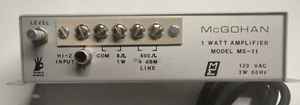 NEW McGohan MS-11 Music on Hold Amplifier, 1W - Picture 1 of 5