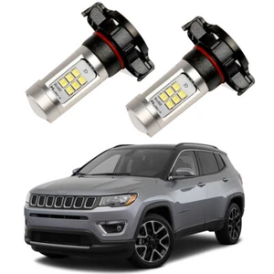 2 x Bombillas LED blancas Canbus PSX24W 2504 DRL para Jeep Compass 2017 2018 2019 - Imagen 1 de 3