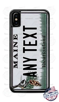 Maine License Plate Personalized Phone Case For iPhone Samsung LG Google - Image 1 of 4
