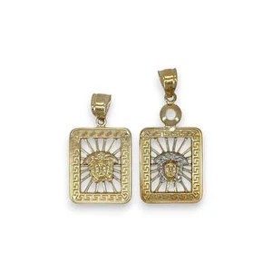 Medusa Pendant - 10k Two Tone - Picture 1 of 5