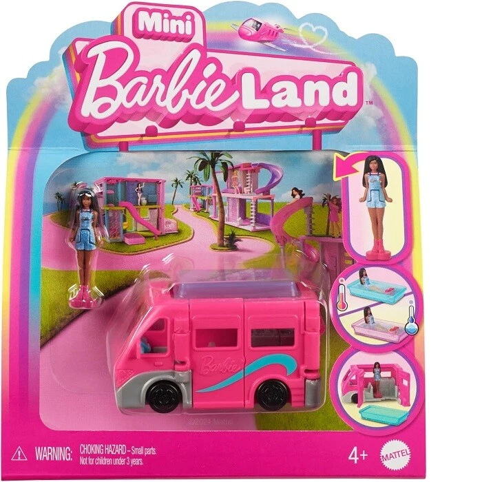 Mattel Barbie Mini BarbieLand - Set mini Camper dei Sogni e bambola - Immagine 1 di 1