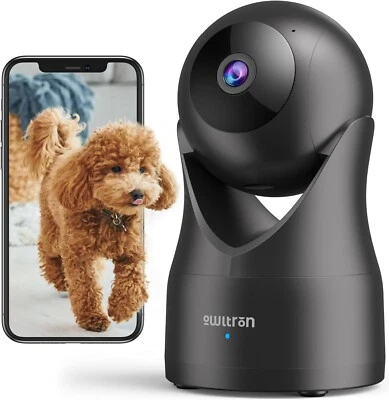 OWLTRON 2k Pan-Tilt Security Camera 360 Degree Smart Indoor Pet Cam Night Vision 2-Way