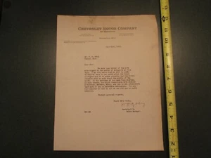 1918 Chevy Chevrolet Motor Company Minneapolis Minnesota MN Letterhead 29 - Picture 1 of 2