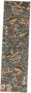 Seafoam Modern Hallway Runner Rug - Kitchen Rug - Area Rug for Indoor Entry - Picture 1 of 7