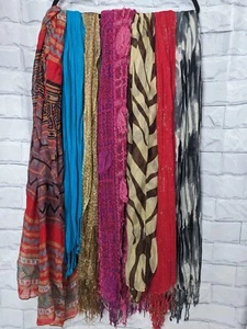 Lote de siete bufandas rectangulares ligeras para mujer - Imagen 1 de 12