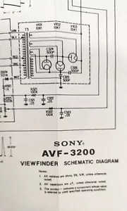 Sony AVF-3200 Camera Viewfinder Schematic - Picture 1 of 1
