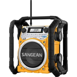 Sangean Portable U4 AM/FM/NOAA Bluetooth Digital LCD Tough Radio Wireless Yellow - Picture 1 of 3
