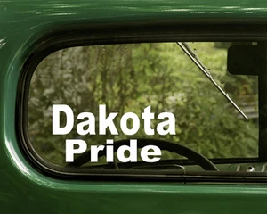 2 PEGATINAS ORGULLO INDIO DAKOTA calcomanía nativa americana camión ventana coche computadora portátil - Imagen 1 de 1
