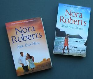 2 Nora Roberts novels Mind Over matter / Best Laid Plans romance women's fiction