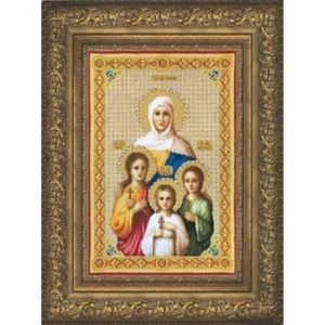 Counted Cross Stitch Kit Icon Faith Hope Love DIY Unprinted canvas - Bild 1 von 1