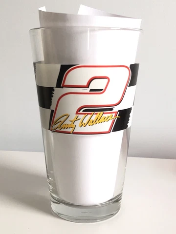 Miller Lite Pint Glass Rusty Wallace #2 Vintage 2004 Miller Brewing Company Cover