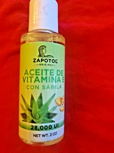 2er PACK ZAPOTOL ACEITE DE VITAMINA E CON SAVILA/VITAMIN E ÖL & ALOE VERA - Bild 1 von 4