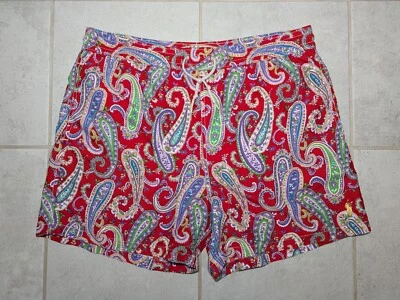 Polo Ralph Lauren Men's Size Large Swim Trunks Island Board Shorts Paisley - Image 1 of 4