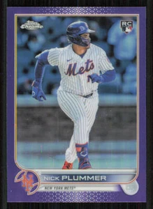 2022 Topps Chrome Update Purple Refractors #USC39 Nick Plummer - Picture 1 of 2