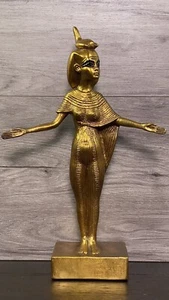 Ägyptische Selket Skorpion Göttin König Tut Grabwächter Keramik Statue signiert - Bild 1 von 22