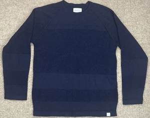 Norse Projects Men's 100% Wool Blue Long Sleeve Sweater Size Small - Picture 1 of 11