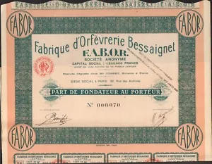 FABOR Goldschmiedefabrik BESSAIGNET (I) - Bild 1 von 1