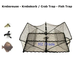 Cesto per cancro cesto per cancro cesto per aragoste cesto per pesci piatti cestino per pesci piatti cray crab trap - Foto 1 di 2
