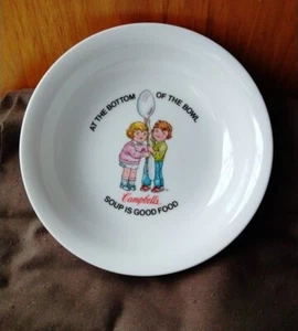 Campbell's Kids At the Bottom of the Bowl - Soup is Good Fun 7.5" Oven/Microwave - Picture 1 of 3