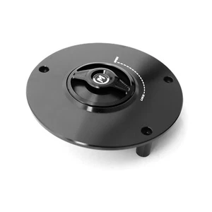 Black REVO Aluminum Fuel Gas Tank Cover Cap For CBR1000RR Fireblade 04-11 12 13 - Picture 1 of 7