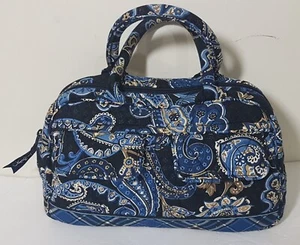 Vera Bradley Quilted Windsor Navy Handbag -  Two Front Pockets - Picture 1 of 9