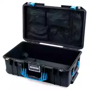 Black & Blue Pelican 1535 Air case with lid organizer. With wheels. - Picture 1 of 4