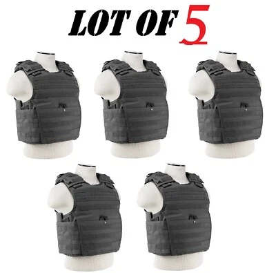 Lot of 5 VISM Expert Heavy Duty Ballistic Plate Carrier M-2XL Adjustable- GRAY - Image 1 of 4