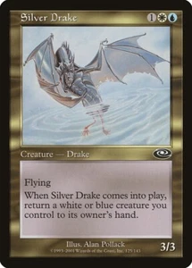 MTG 1X SILVER DRAKE PLANESHIFT LIGHTLY PLAYED FOIL - Picture 1 of 1