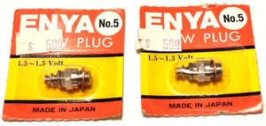Vintage ENYA #5 GLOW PLUGS  2 Pack NIB - Picture 1 of 3