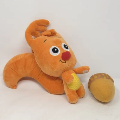 Baby First TV Plush Sammy The Squirrel W/ Acorn Set Orange Stuffed Toy 13” - Image 1 of 4