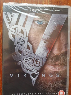 Vikings Season 1 Dvd    BRAND NEW SEALED R2 UK  3 DVDS 18cert 9 EPS 390m - Image 1 of 2