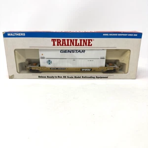 Walthers HO Trainline Well Car TTX DTTX 456124 Orig Box Used Clean Flatcar - Picture 1 of 15