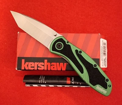 Raro Descontinuado Kershaw Blur 1670GRNBDZ BDZ1 en Caja Original. Solo 1.000 fabricados. Foto 1 de 4