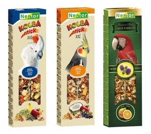 Large Size Big Parrots Sticks Cockatiel Parakeet Food Seed Treats Hanging Stick - Picture 1 of 41