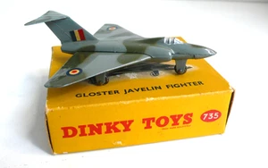 DINKY TOYS GB GLOSTER JAVELIN FIGHTER BOITE D'ORIGINE REF 735 TB ÉTAT - Picture 1 of 7