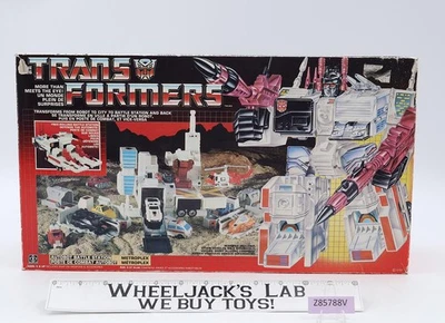 Metroplex RT W/BOX & INSERT 100% Complete 1985 Vintage G1 Transformers Figure - Image 1 of 4