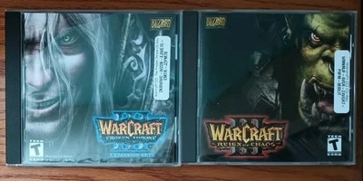WARCRAFT III Reign of Chaos + Frozen Throne, 2002 (PC game) Pre Owned - Image 1 of 3