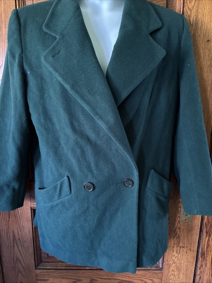 ABRIGO DE COLECCIÓN PRESTON & YORK Dillards Lana NDSU Bison Eagles Packers Verde EE. UU. 14 Foto 1 de 4