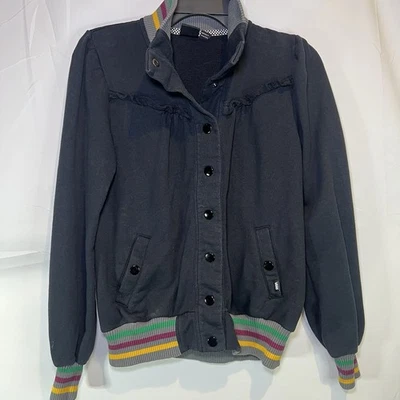 Chaqueta para niña VANS manga larga cuello alto arco iris color negro botones medianos Foto 1 de 4