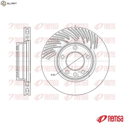2x BRAKE DISC 6773.10 FOR VW PORSCHE BLK/BPD/BAC/BPE 2.5L 5cyl TOUAREGBUN 3.0L - Image 1 of 4