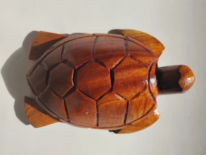 Wooden Turtle Carved - Picture 1 of 3