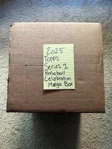 2025 Topps Series 1 Celebration Mega Box Factory Sealed 20 Box Case - Picture 1 of 3