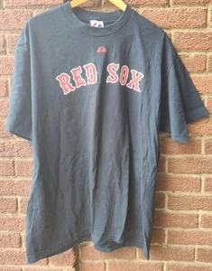 Boston Red Sox Shirt Herren blau XL Majestic 31 Jon Lester MLB Baseball Tee - Bild 1 von 5