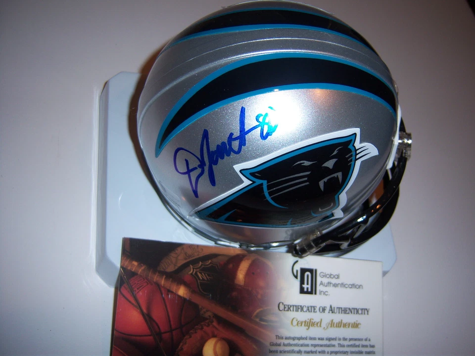 MINI CASCO FIRMADO POR DWAYNE JARRETT CAROLINA PANTHERS GAI/COA Foto 1 de 1